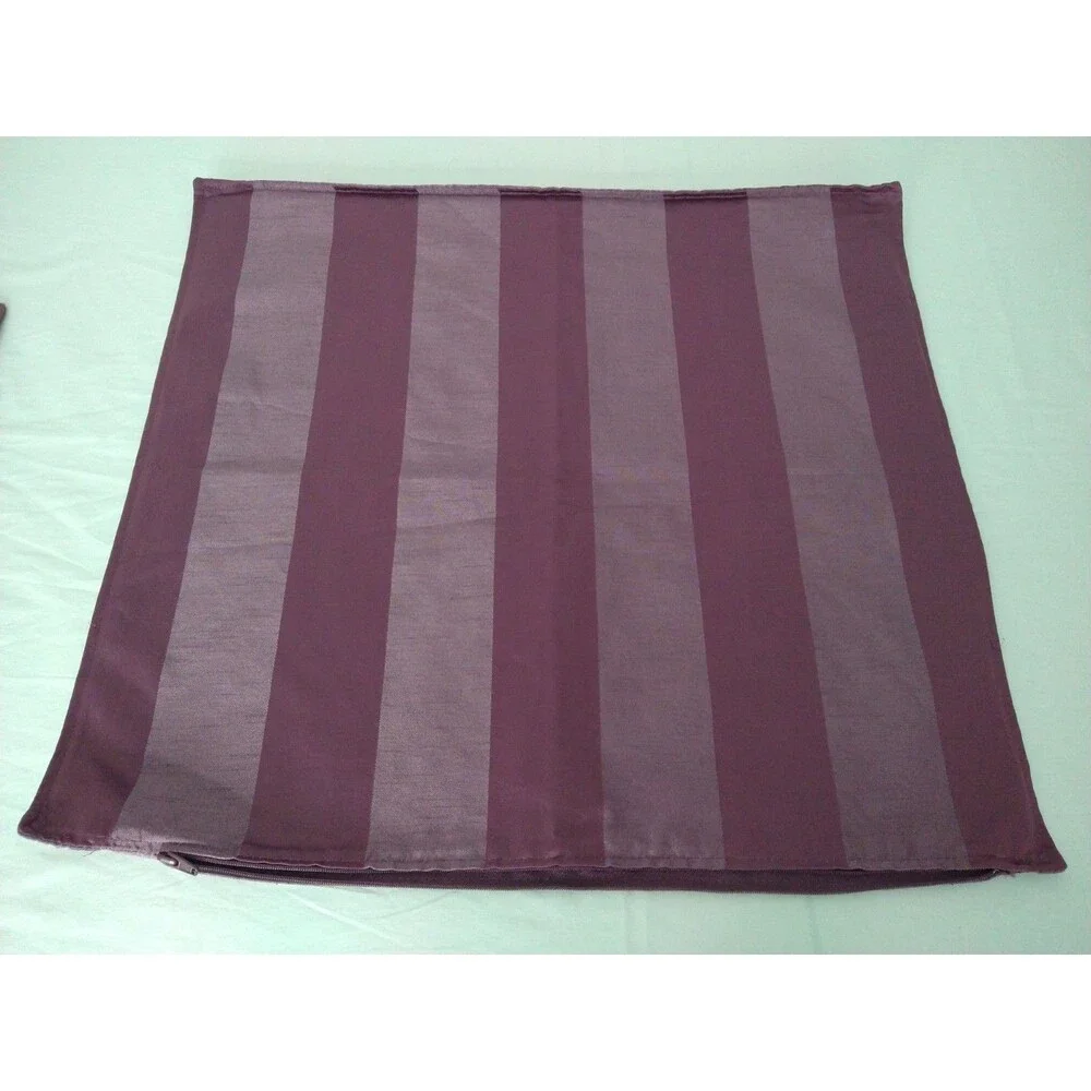 Set of 4 IKEA Henrika striped pillow cushion covers Purple